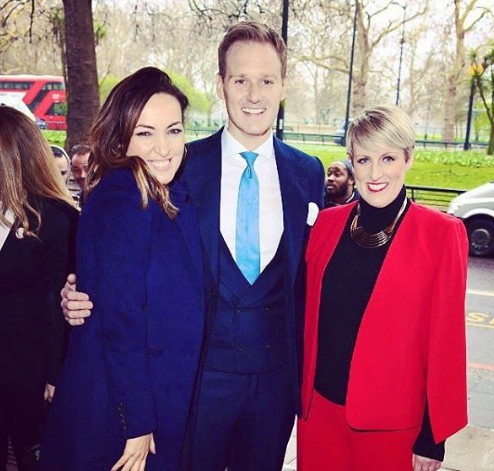Sally Nugent with her colleague. career, personal life